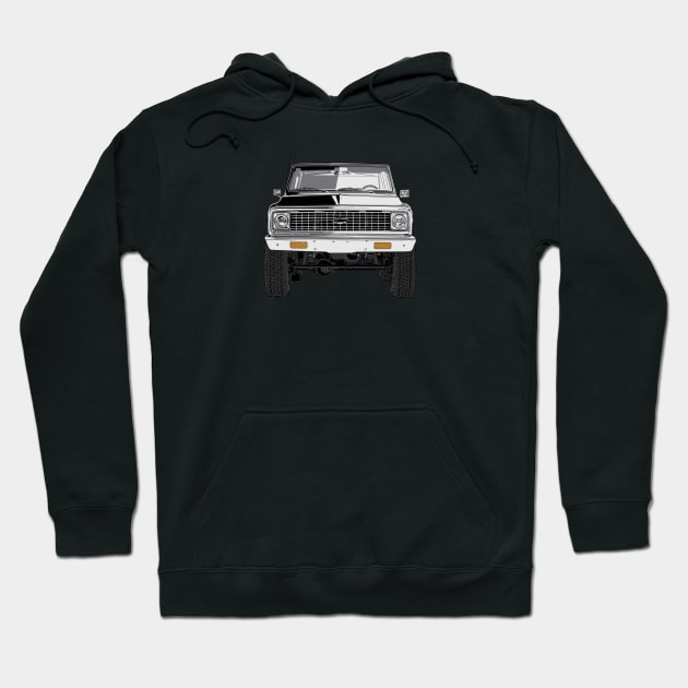 Chevy c10 front Hoodie by Saturasi